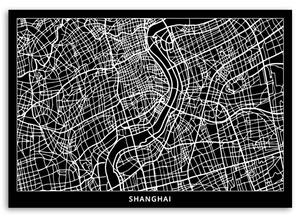 Obraz na plátne Plán mesta Šanghaj Rozmery: 60 x 40 cm