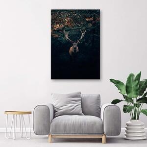 Obraz na plátne Jeleň v kríkoch Rozmery: 40 x 60 cm