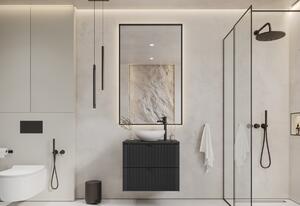 Kúpeľňová skrinka pod umývadlo s umývadlom DAKARI 60, čierna