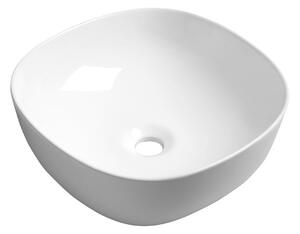 Sapho MORO keramické umývadlo na dosku, 41x41 cm, biela