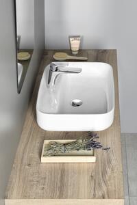 Sapho GARDA keramické umývadlo na dosku, 50x40 cm, biela