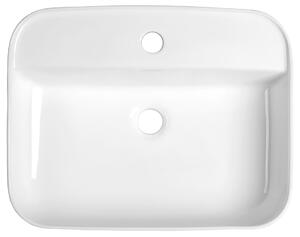Sapho GARDA keramické umývadlo na dosku, 50x40 cm, biela