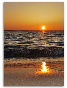 Obraz na plátne More a zapadajúce slnko Rozmery: 40 x 60 cm