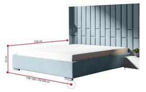 Čalúnená posteľ LEONI s panelom, 140x200, trinity 01