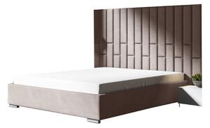 Čalúnená posteľ LEONI s panelom, 160x200, trinity 05