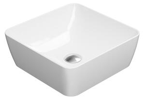 GSI, SAND keramické umývadlo na dosku 38x38 cm, biela ExtraGlaze, 903811