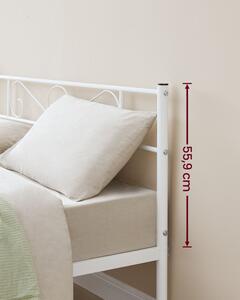 Kovová manželská posteľ 160 cm RMB065W01