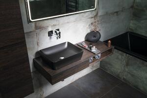 GSI SAND keramické umývadlo na dosku 50x38 cm, čierna mat