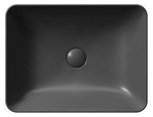GSI SAND keramické umývadlo na dosku 50x38 cm, čierna mat II. akosť