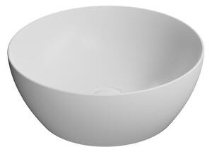 GSI PURA keramické umývadlo na dosku, priemer 42 cm, biela mat
