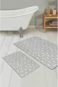 Sivé kúpeľňové predložky v súprave 2 ks 60x100 cm – Mila Home