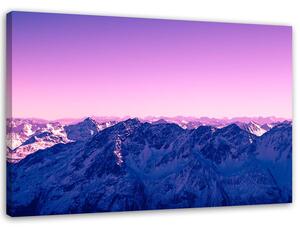Obraz na plátne Fialové svitanie v horách Rozmery: 60 x 40 cm