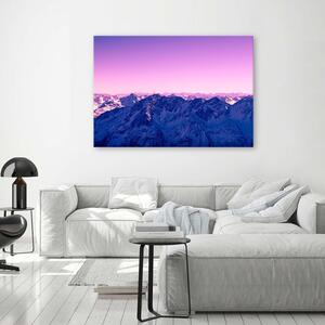 Obraz na plátne Fialové svitanie v horách Rozmery: 60 x 40 cm