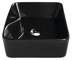 Sapho BALENA keramické umývadlo na dosku, 48x37 cm, čierna mat