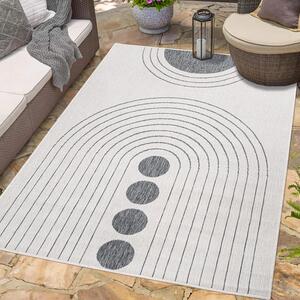 Dekorstudio Obojstranný koberec na terasu DuoRug 5739 - sivý Rozmer koberca: 80x150cm