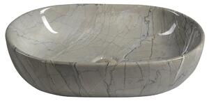 Sapho, DALMA keramické umývadlo 59x14x42 cm, grigio, MM413