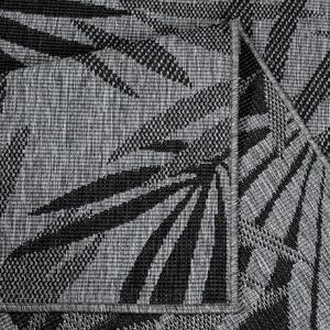 Dekorstudio Obojstranný koberec na terasu DuoRug 5771 - antracitový Rozmer koberca: 80x150cm