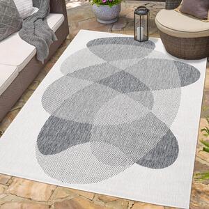 Dekorstudio Obojstranný koberec na terasu DuoRug 5835 - sivý Rozmer koberca: 160x230cm