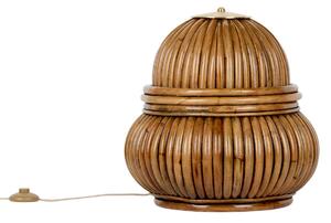 Stolná lampa GUBI Bohemian 72, ratan, výška 45 cm