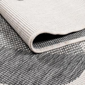 Dekorstudio Obojstranný koberec na terasu DuoRug 5835 - sivý Rozmer koberca: 80x150cm