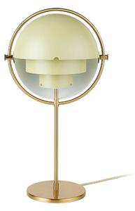 Stolná lampa GUBI Multi-Lite, výška 50 cm, mosadz/krém