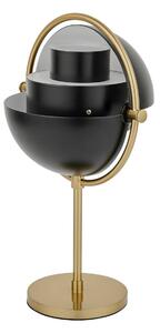 Nabíjateľná stolová lampa GUBI Multi-Lite výška 30 cm mosadz/čierna
