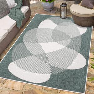 Dekorstudio Obojstranný koberec na terasu DuoRug 5835 - zelený Rozmer koberca: 120x170cm