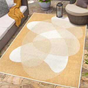 Dekorstudio Obojstranný koberec na terasu DuoRug 5835 - žltý Rozmer koberca: 160x230cm