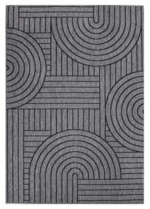Dekorstudio Obojstranný koberec na terasu DuoRug 5842 - antracitový Rozmer koberca: 120x170cm