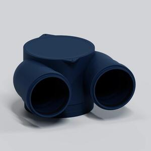 POLOPLAST Podlahová zásuvka POLO-KWL, priemer 125/2x75, 1 ks