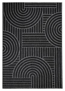 Dekorstudio Obojstranný koberec na terasu DuoRug 5842 - antracitový Rozmer koberca: 160x230cm
