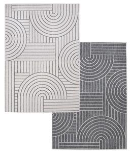 Dekorstudio Obojstranný koberec na terasu DuoRug 5842 - sivý Rozmer koberca: 160x230cm