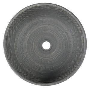 Sapho PRIORI keramické umývadlo na dosku, Ø 41 cm, sivá so vzorom