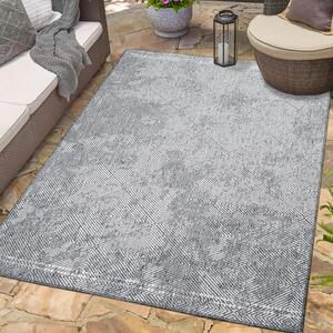 Dekorstudio Obojstranný koberec na terasu DuoRug 5845 - sivý Rozmer koberca: 160x230cm
