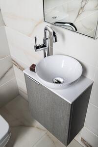 Sapho ASTER keramické umývadlo na dosku, Ø 28x11 cm, biela