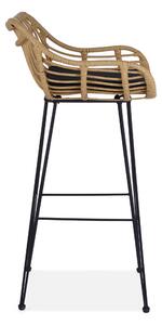 Barová stolička SCH-105 prírodná/čierna