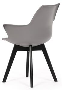 Jedálenská stolička KATRINA II sivá/čierna
