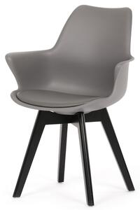 Jedálenská stolička KATRINA II sivá/čierna