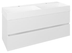 Sapho, ODETTA umývadlová skrinka 118x50x43,5cm, biela lesk, DT120-3030