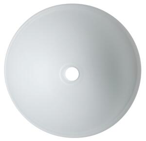 Sapho, TELICA sklenené gravírované umývadlo, priemer 42 cm, biela, TY181W