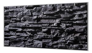 Ochranná doska tmavo šedý kamenný múr - 52x60cm / ANO