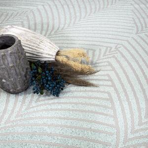 Dekorstudio Okrúhly jednofarebný koberec FANCY 648 - mentolový Priemer koberca: 120cm