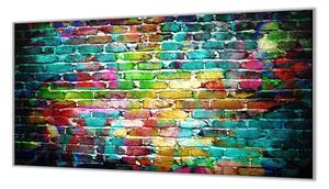 Ochranná doska tehlový múr farebný - 52x60cm / ANO
