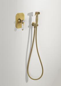 Sapho Bidetová spŕška retro s hadicou a držiakom sprchy s vyústením, bronz