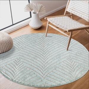 Dekorstudio Okrúhly jednofarebný koberec FANCY 648 - mentolový Priemer koberca: 200cm