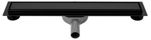 Rea Neo Pro, 50cm lineárny odtokový žľab 2v1 s 360stupňovým sifónom, čierna, REA-G0999