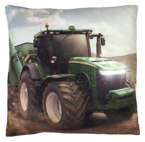 Jerry Fabrics Detský vankúšik s potlačou - Traktor | 40 x 40 cm