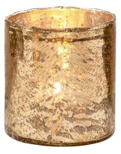 DELIGHT Sklenený votívny svietnik 8 cm - zlatá