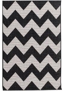 Franc Koberec Modern Chevron black/beige 160x230cm