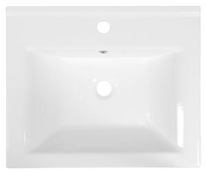 Aqualine ZUNO 55 keramické umývadlo nábytkové 55x45cm, biela